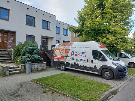 Izolace pultové střechy rodinného domu v Třebíči